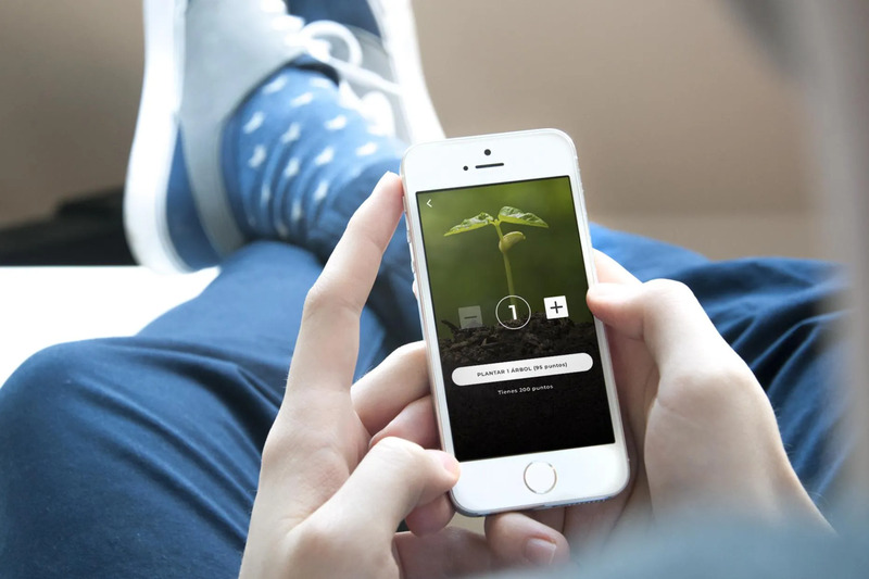 User hand interacting with the Tribaldata app