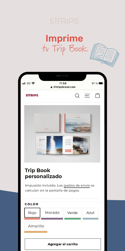 51trips app screenshot with a book order