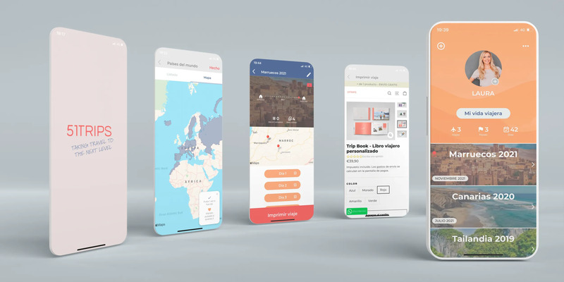 Overview of 51trips app interfaces